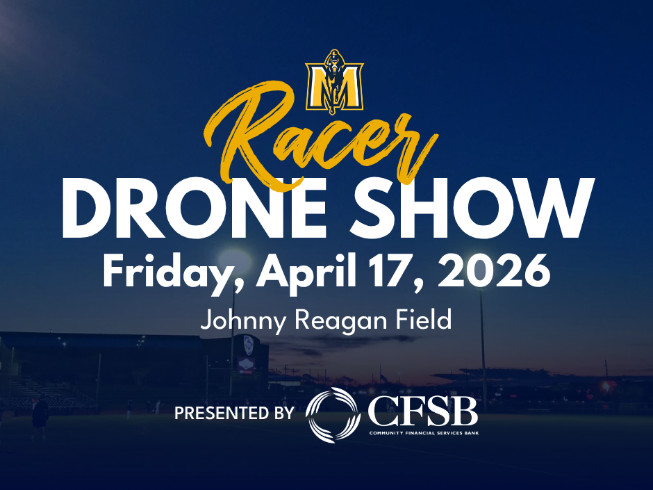Racer Drone Show Presented by CFSB. Friday, April 17, 2026 at Johnny Reagan Field.