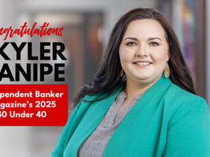 CFSB’s Skyler Kanipe Named to Independent Banker Magazine’s 2025 40 Under 40 List