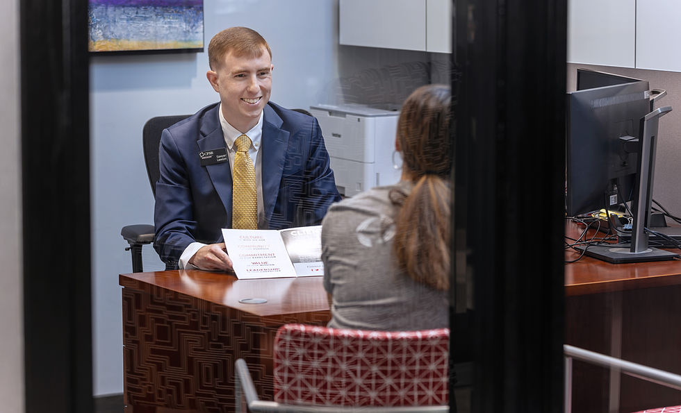 CFSB Employee meeting with a customer