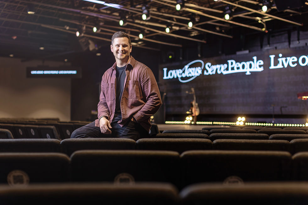 Pastor sitting in a Church