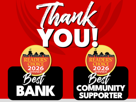 Thank You! CFSB Voted Best Bank and Best Community Supporter in The Paducah Sun Readers' Choice Awards 2026